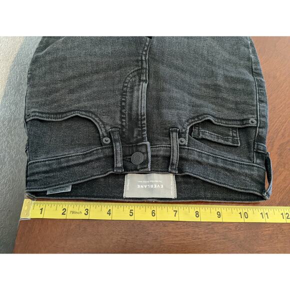 Everlane Skinny Jeans 23 Regular Washed Black Womens Mid Rise Stretch Slimming - Picture 7 of 11
